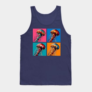 Pop Jellyfish Art - Trendy Marine Life Tank Top